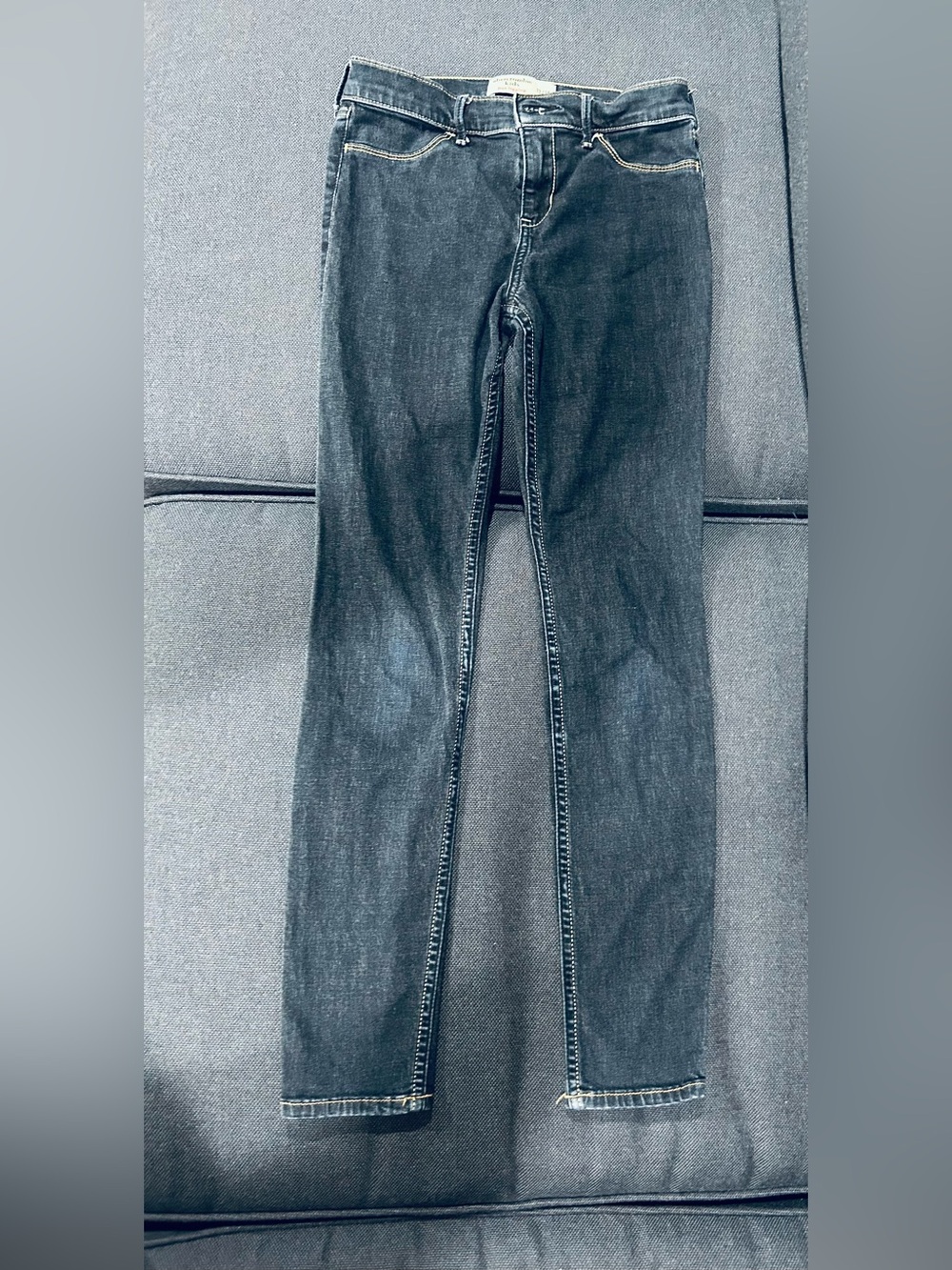 abercrombie kids dark blue skinny jeans